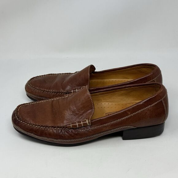 Cole Haan Country Loafers Shoes Womens 10.5 AA Narrow Brown Leather Business - Picture 4 of 16